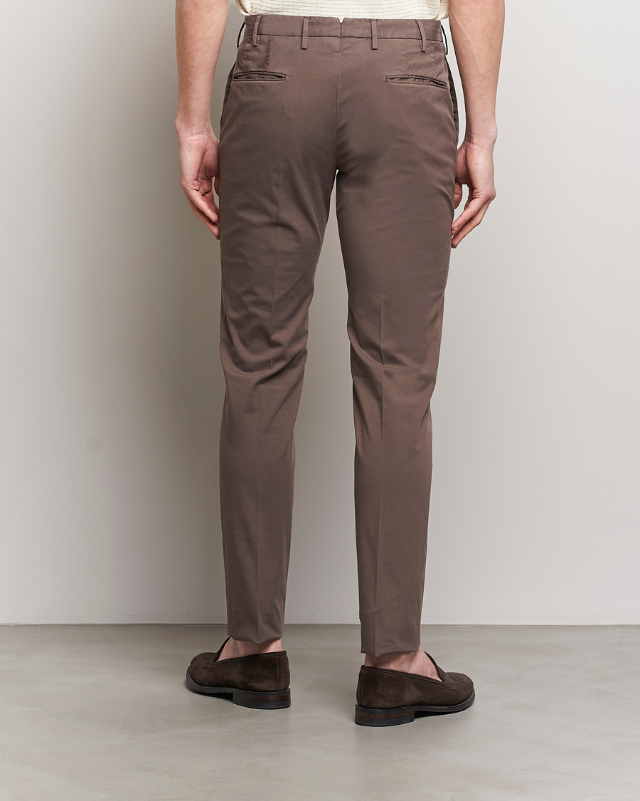 Herren | Hosen | Incotex | Slim Fit Comfort Chinos Dark Brown