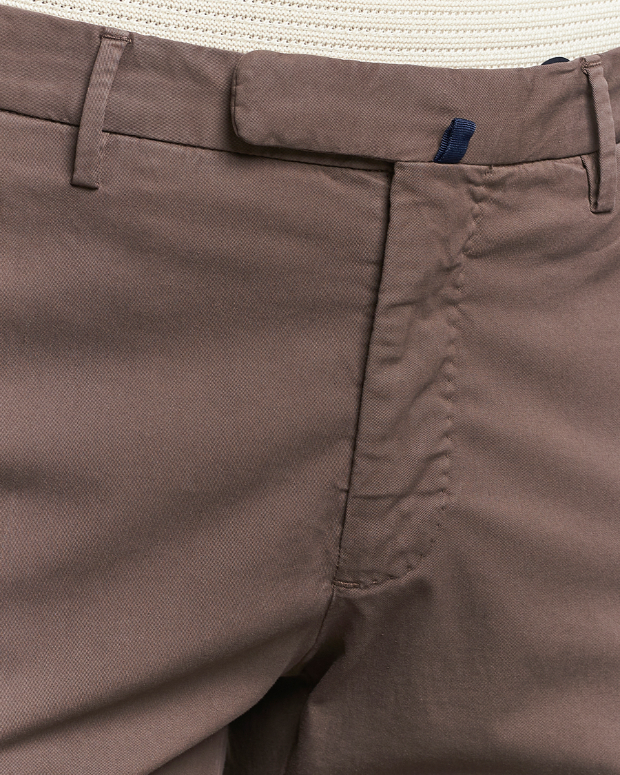 Herren | Hosen | Incotex | Slim Fit Comfort Chinos Dark Brown