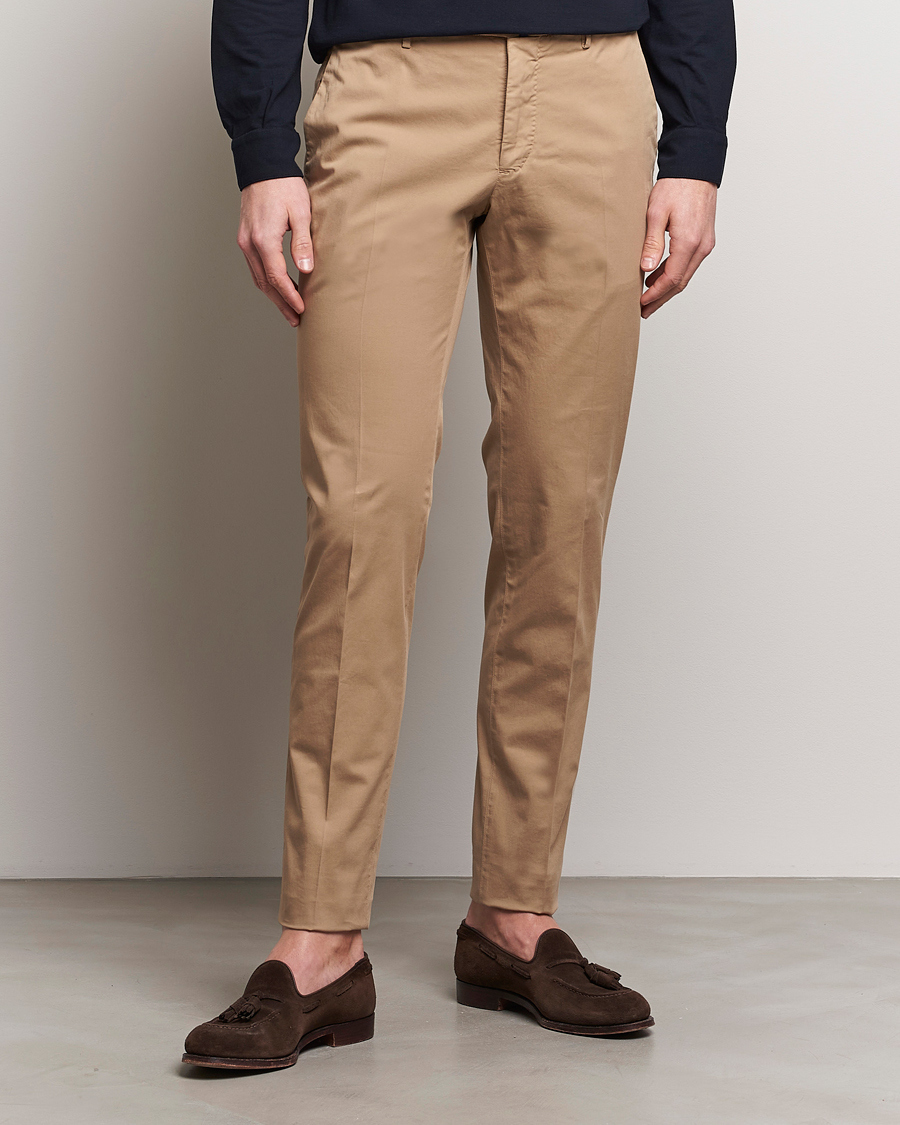 Herren | Italian Department | Incotex | Slim Fit Comfort Chinos Beige