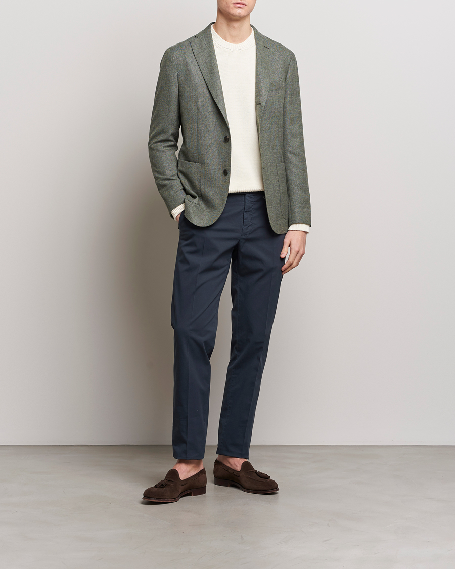 Herren | Hosen | Incotex | Slim Fit Comfort Chinos Navy