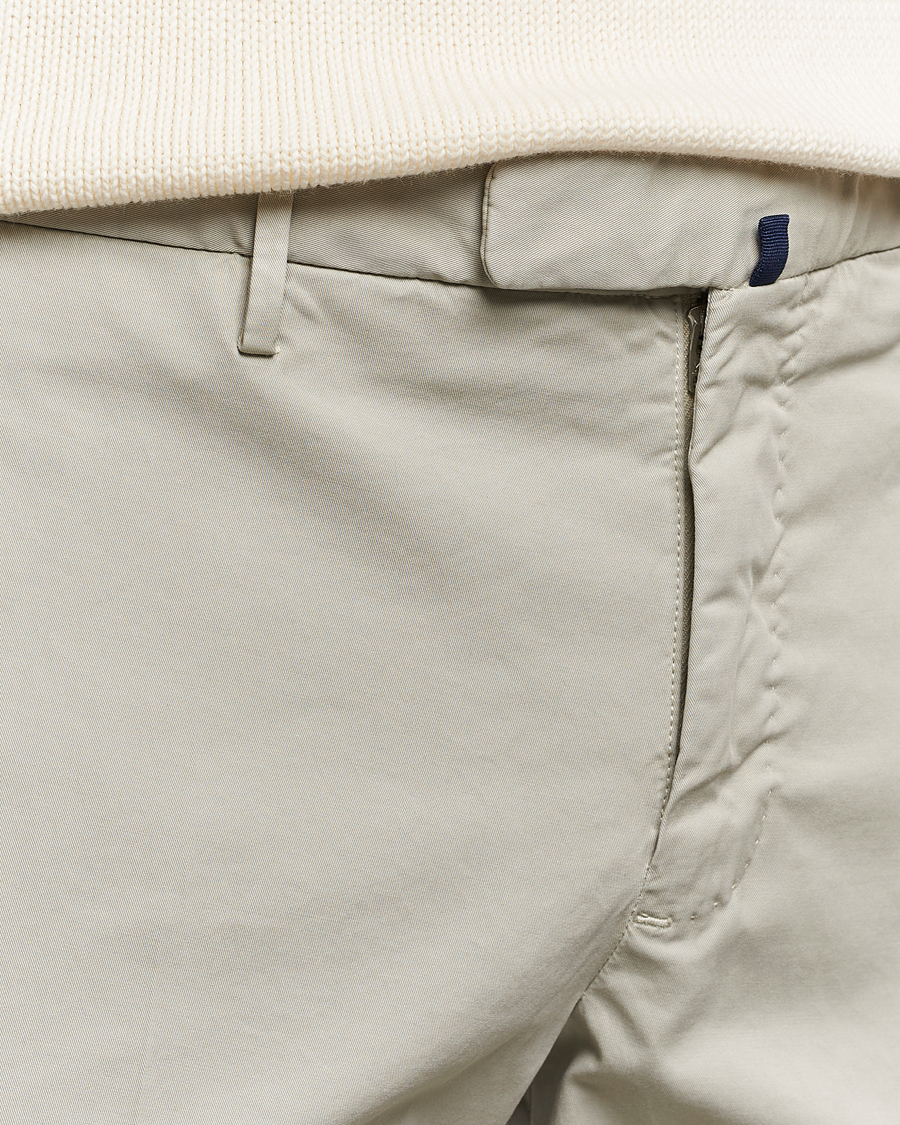 Herren | Hosen | Incotex | Slim Fit Comfort Chinos Light Grey