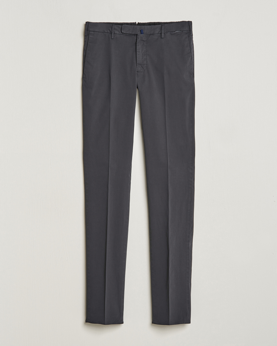 Herren | Hosen | Incotex | Slim Fit Comfort Chinos Charcoal