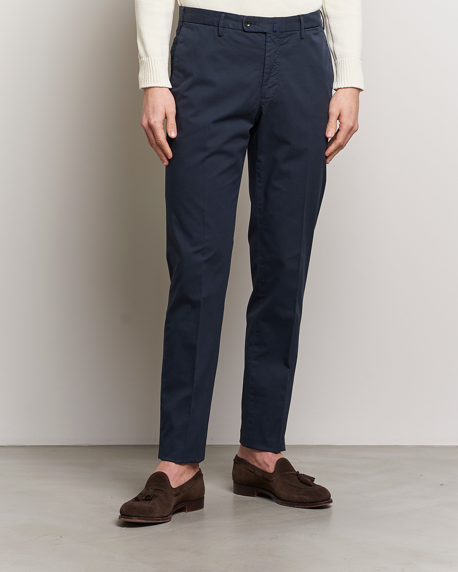 Herren | Italian Department | Incotex | Regular Fit Comfort Chinos Navy