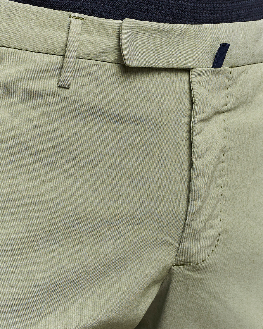 Herren | Hosen | Incotex | Slim Fit Washed Cotton Comfort Trousers Olive
