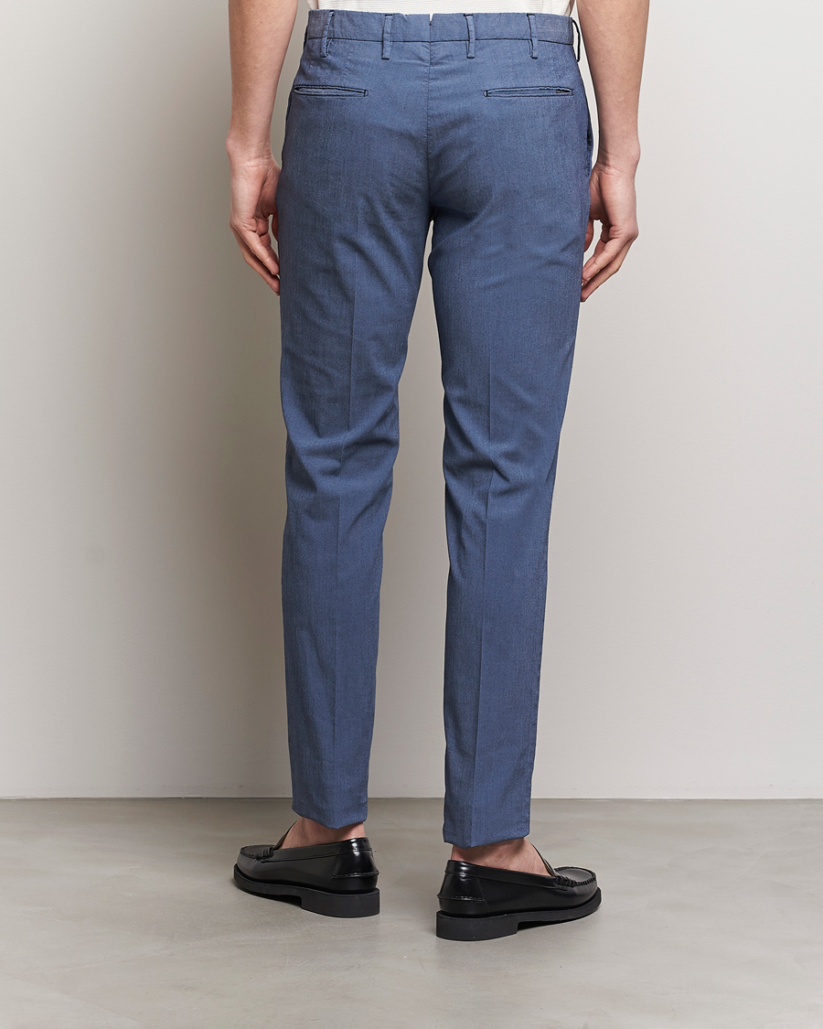 Herren | Hosen | Incotex | Slim Fit Washed Cotton Comfort Trousers Dark Blue
