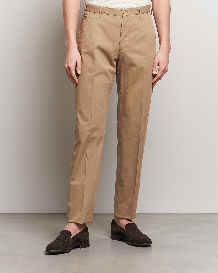 Herren |  | Incotex | Straight Fit Garment Dyed Chinos Beige