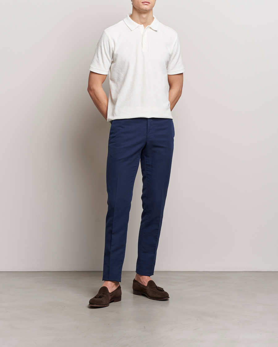 Herren | Hosen | Incotex | Slim Fit Chinolino Trousers Navy