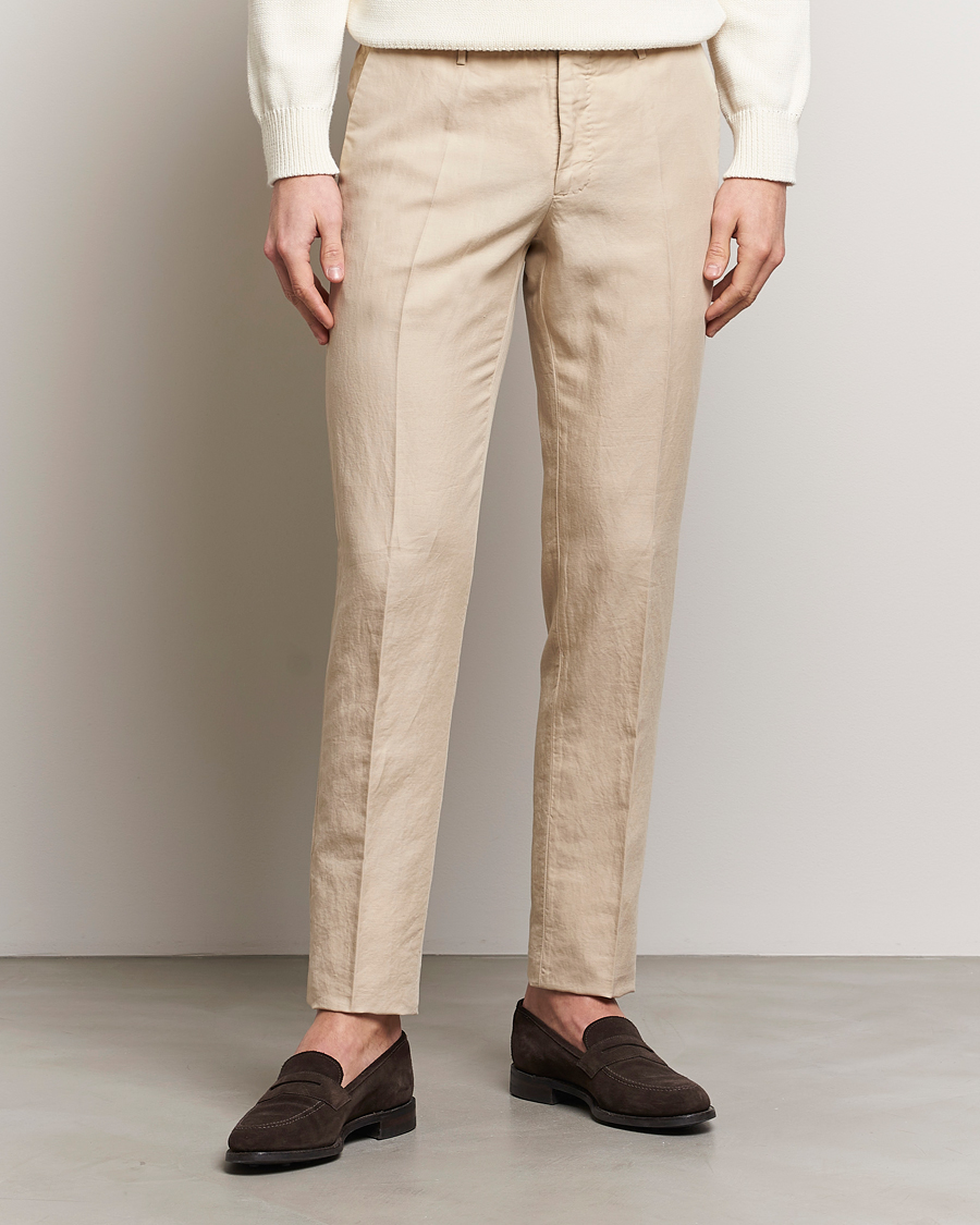 Herren | Kategorie | Incotex | Slim Fit Chinolino Trousers Light Beige