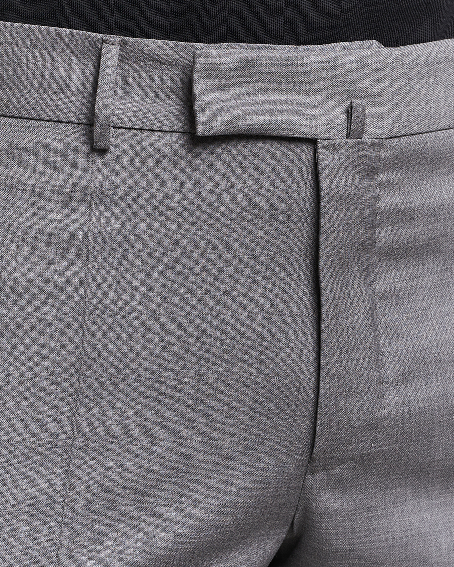 Herren | Hosen | Incotex | Slim Fit Tropical Wool Trousers Light Grey
