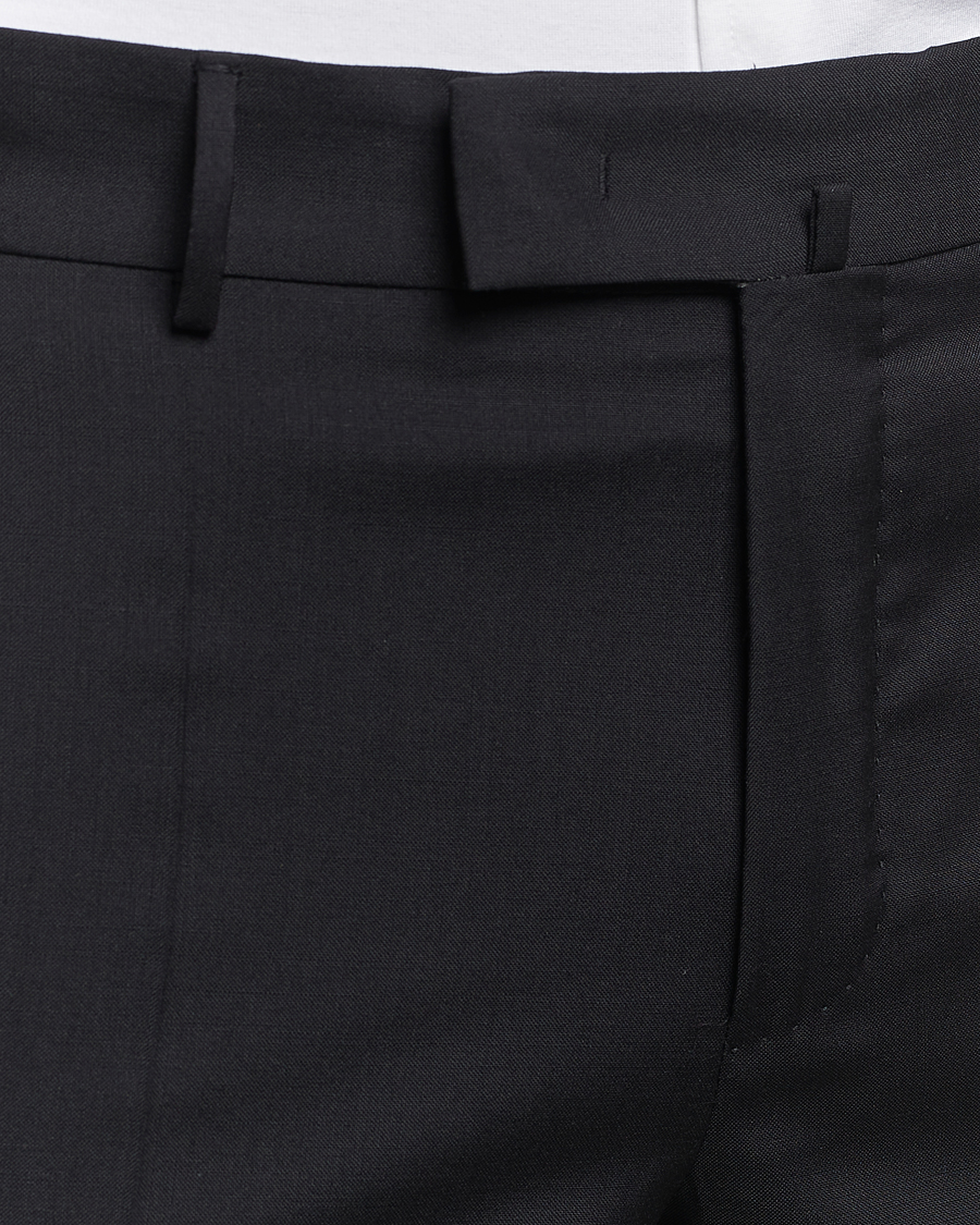 Herren | Hosen | Incotex | Slim Fit Tropical Wool Trousers Black