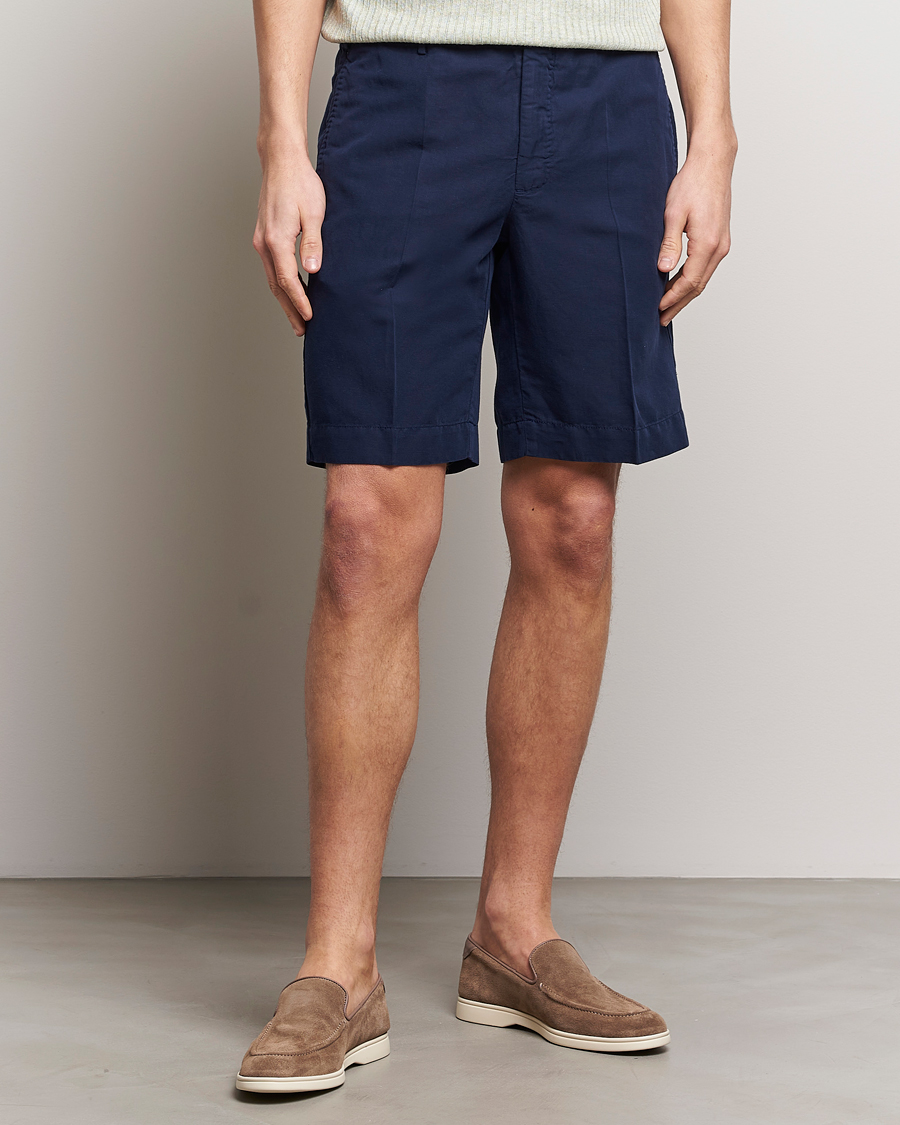 Herren | Italian Department | Incotex | Chinolino Shorts Navy