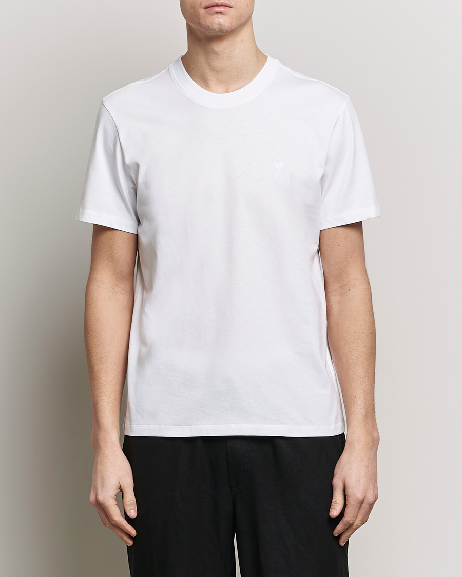 Herren | AMI | AMI | Tonal Heart Logo T-Shirt White