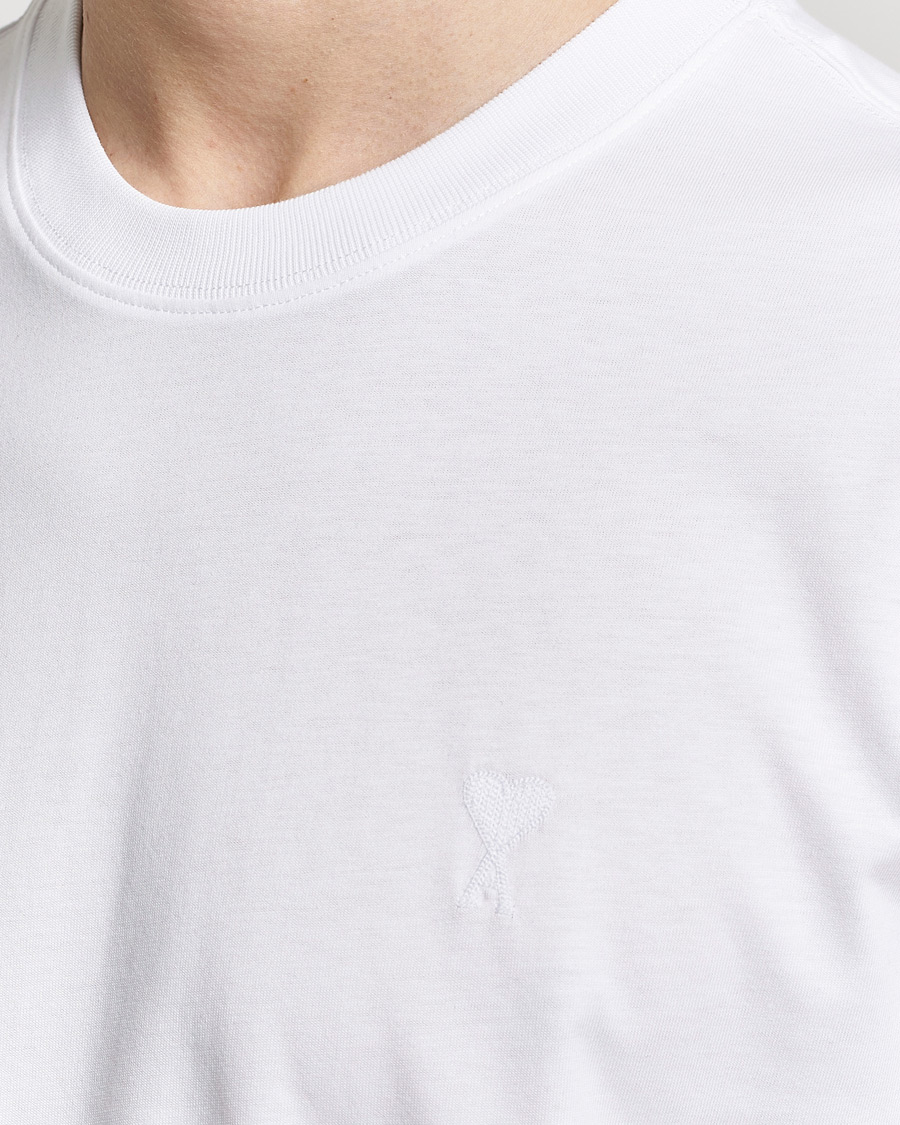 Herren | T-Shirts | AMI | Tonal Heart Logo T-Shirt White