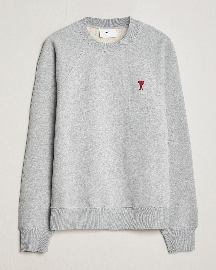 Herren | Pullover | AMI | Heart Logo Sweatshirt Heather Grey