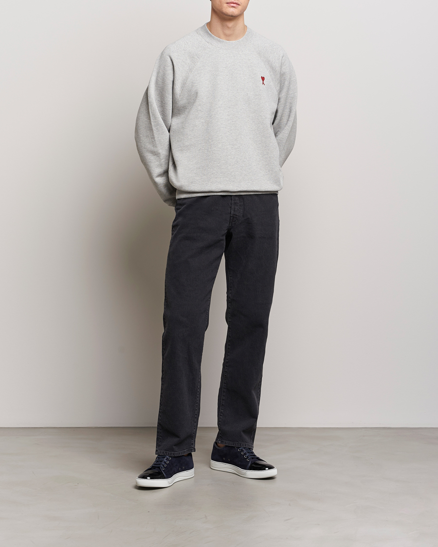 Herren | Pullover | AMI | Heart Logo Sweatshirt Heather Grey