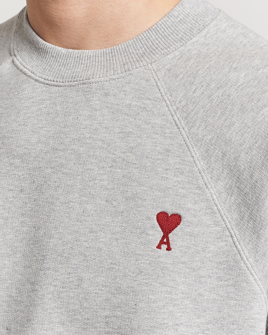 Herren | Pullover | AMI | Heart Logo Sweatshirt Heather Grey