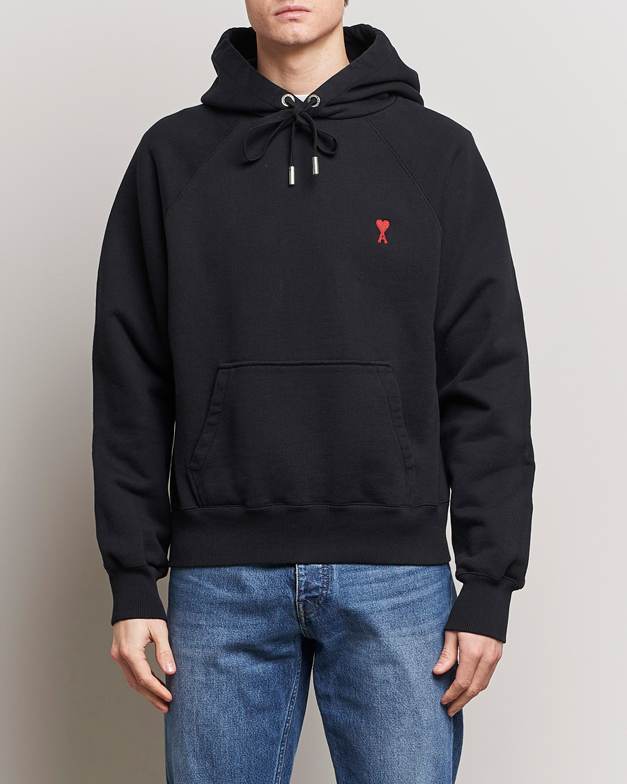 Herren | Kapuzenpullover | AMI | Heart Logo Hoodie Black