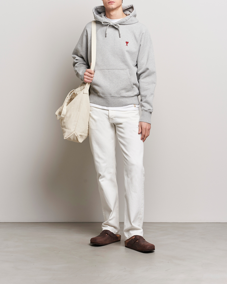 Herren | Pullover | AMI | Heart Logo Hoodie Heather Grey