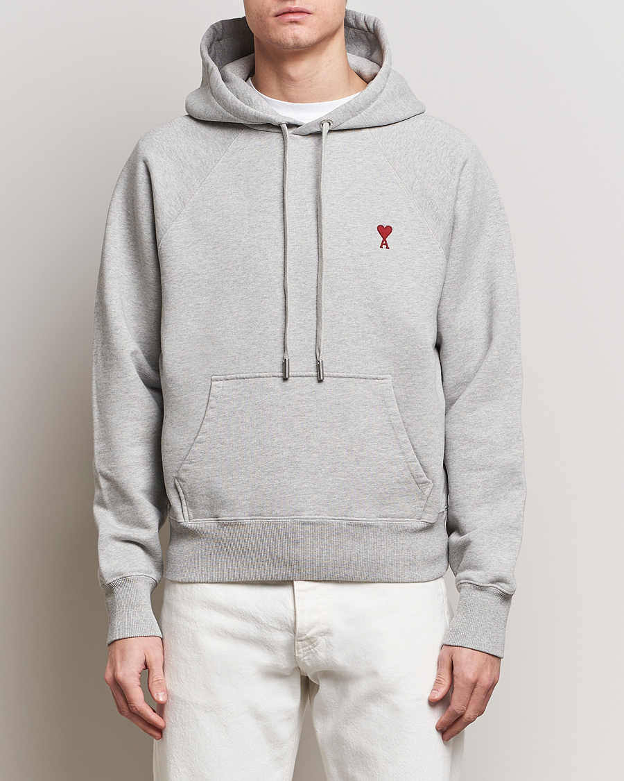 Herr |  | AMI | Heart Logo Hoodie Heather Grey