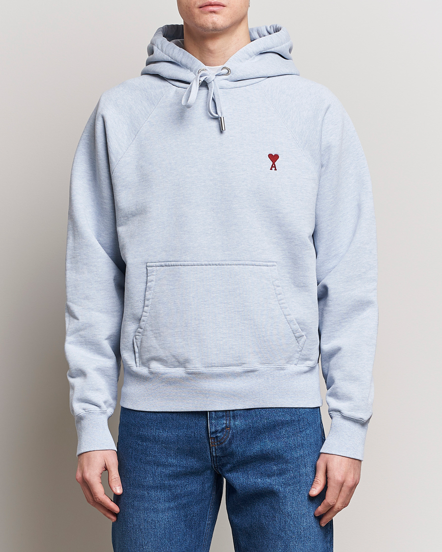 Herren | Kapuzenpullover | AMI | Heart Logo Hoodie Heather Blue