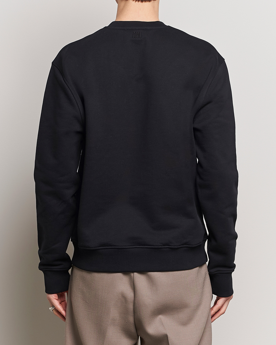 Herren | Pullover | AMI | Tonal Heart Logo Sweatshirt Black