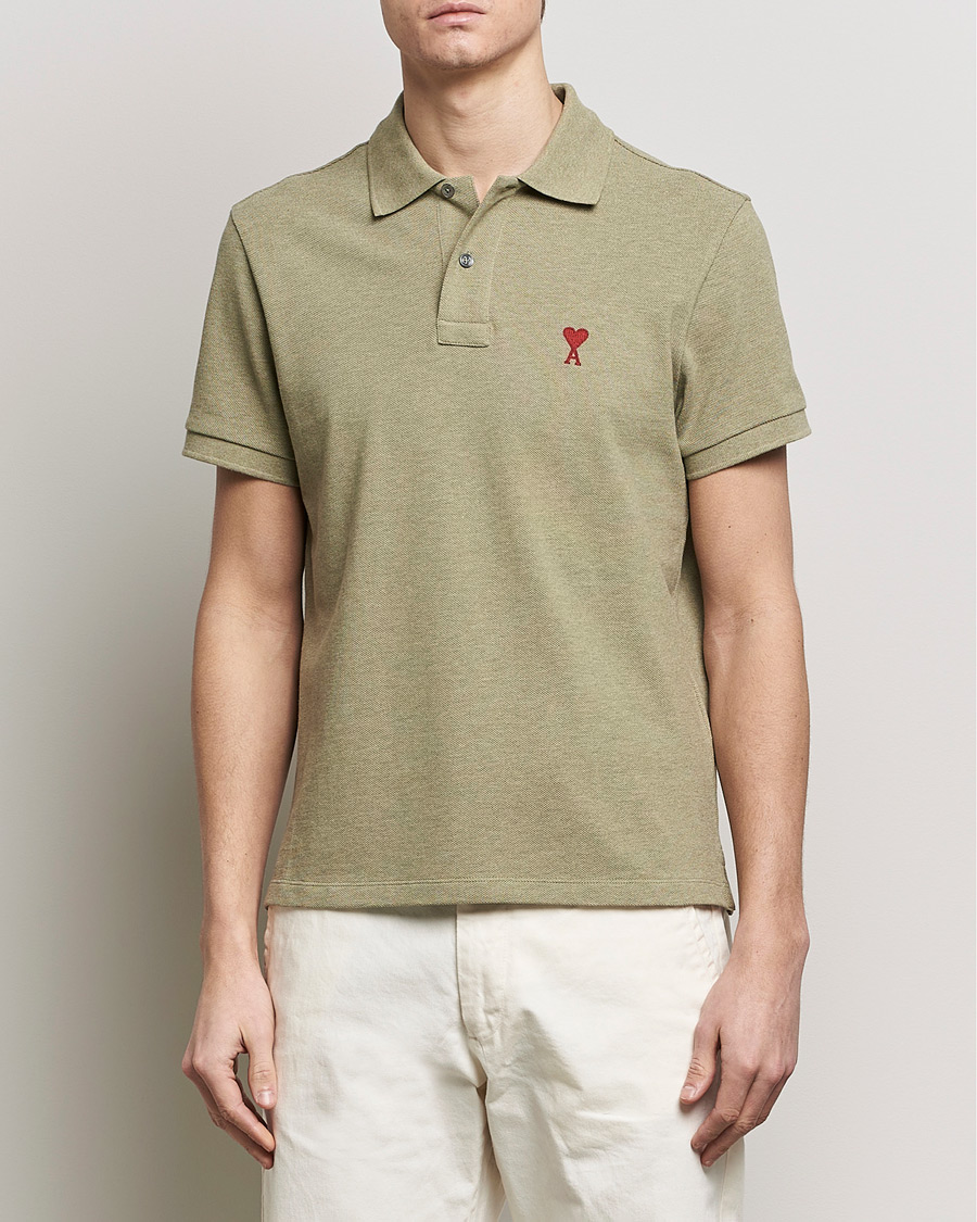 Herren |  | AMI | Heart Logo Piquet Polo Heather Sage