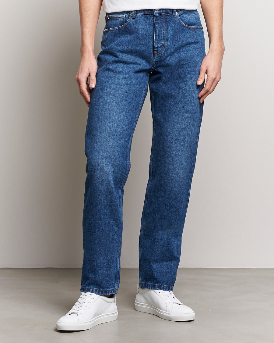 Herren | AMI | AMI | Classic Fit Jeans Used Blue