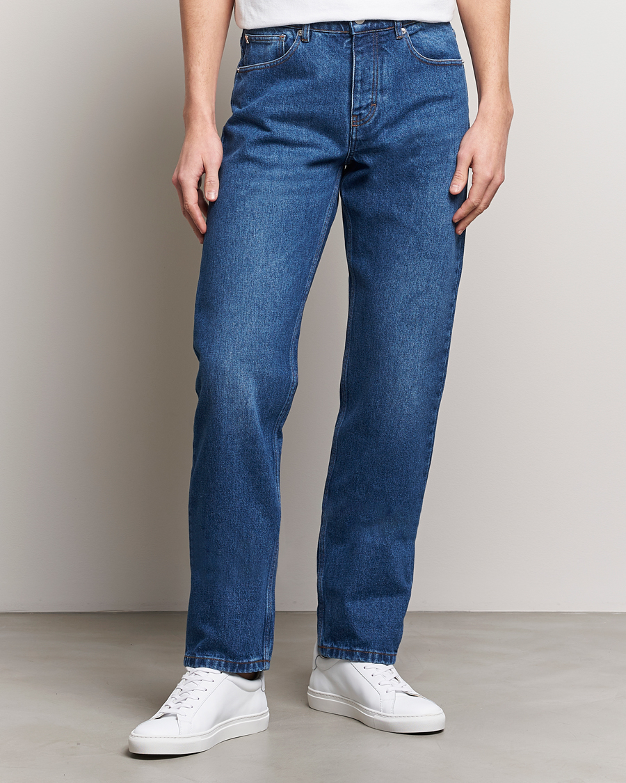 Herren | Contemporary Creators | AMI | Classic Fit Jeans Used Blue