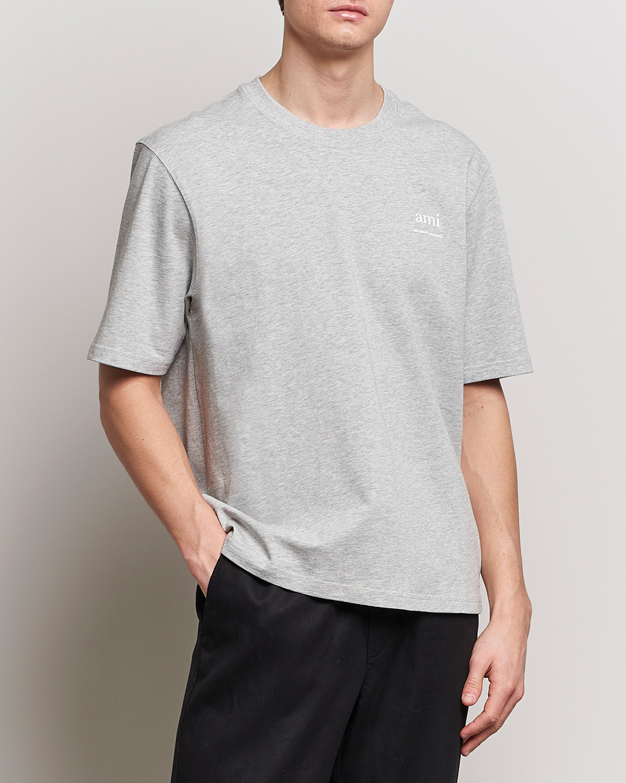 Herren | Kurzarm T-Shirt | AMI | Logo T-Shirt Heather Grey