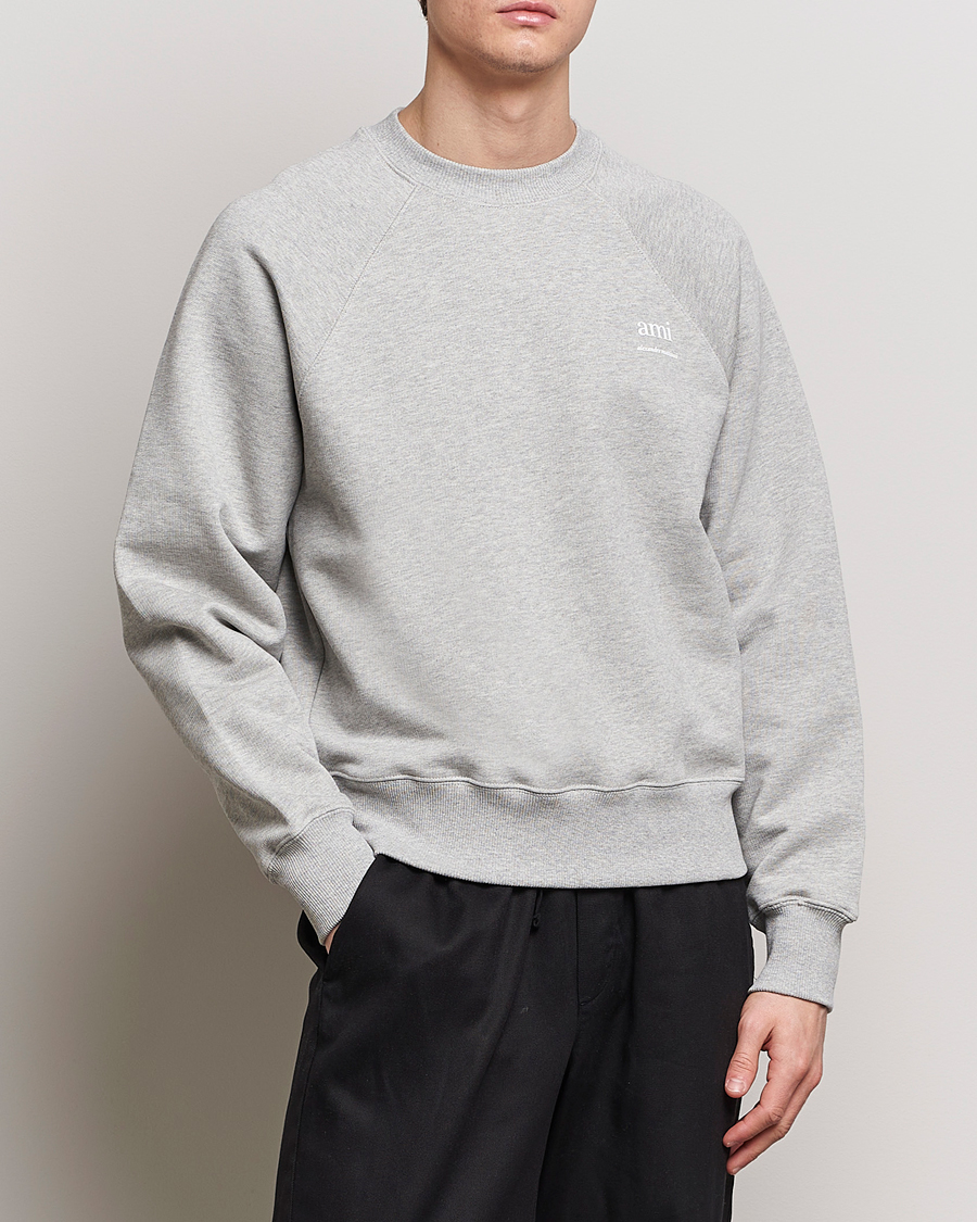 Herren | Graue Sweatshirts | AMI | Logo Sweatshirt Heather Grey