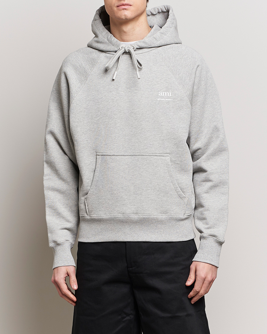 Herren | AMI | AMI | Logo Hoodie Heather Grey