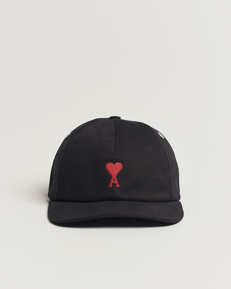 Herren | AMI Heart Logo Cap Black | AMI | Heart Logo Cap Black
