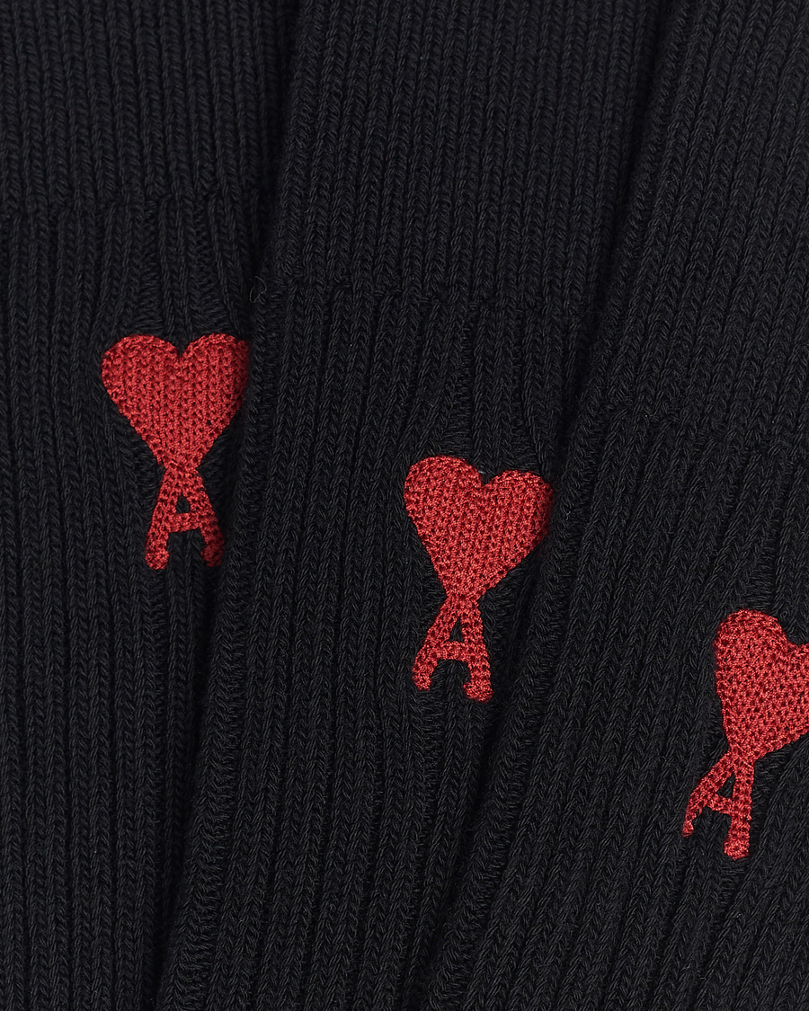 Herren | Contemporary Creators | AMI | 3-Pack Heart Socks Black