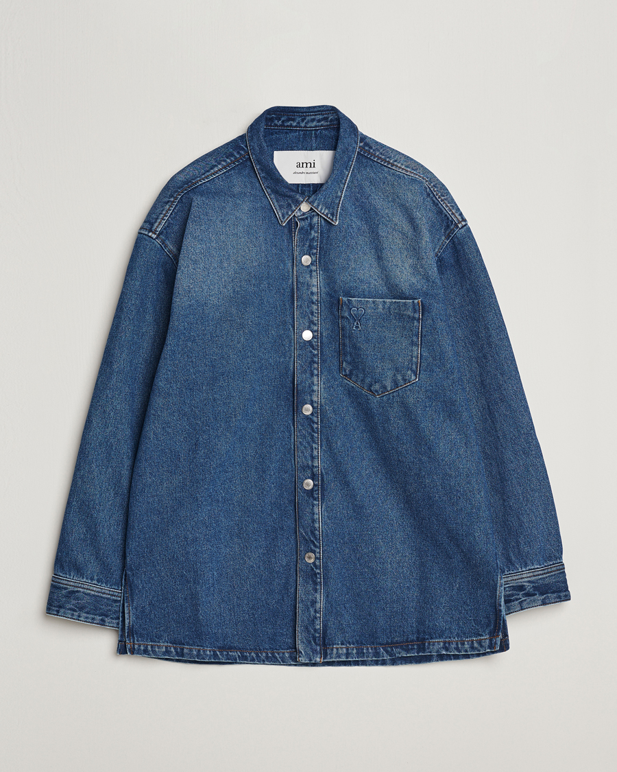 Herren | Jacken | AMI | Oversized Denim Jacket Used Blue