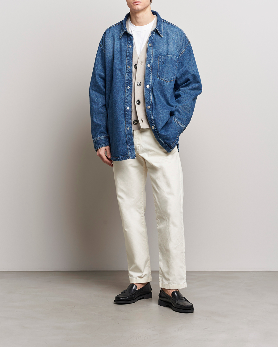 Herren | Jacken | AMI | Oversized Denim Jacket Used Blue