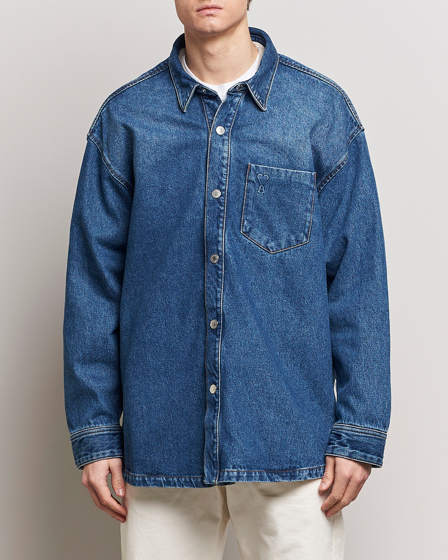 Herren | Kleidung | AMI | Oversized Denim Jacket Used Blue