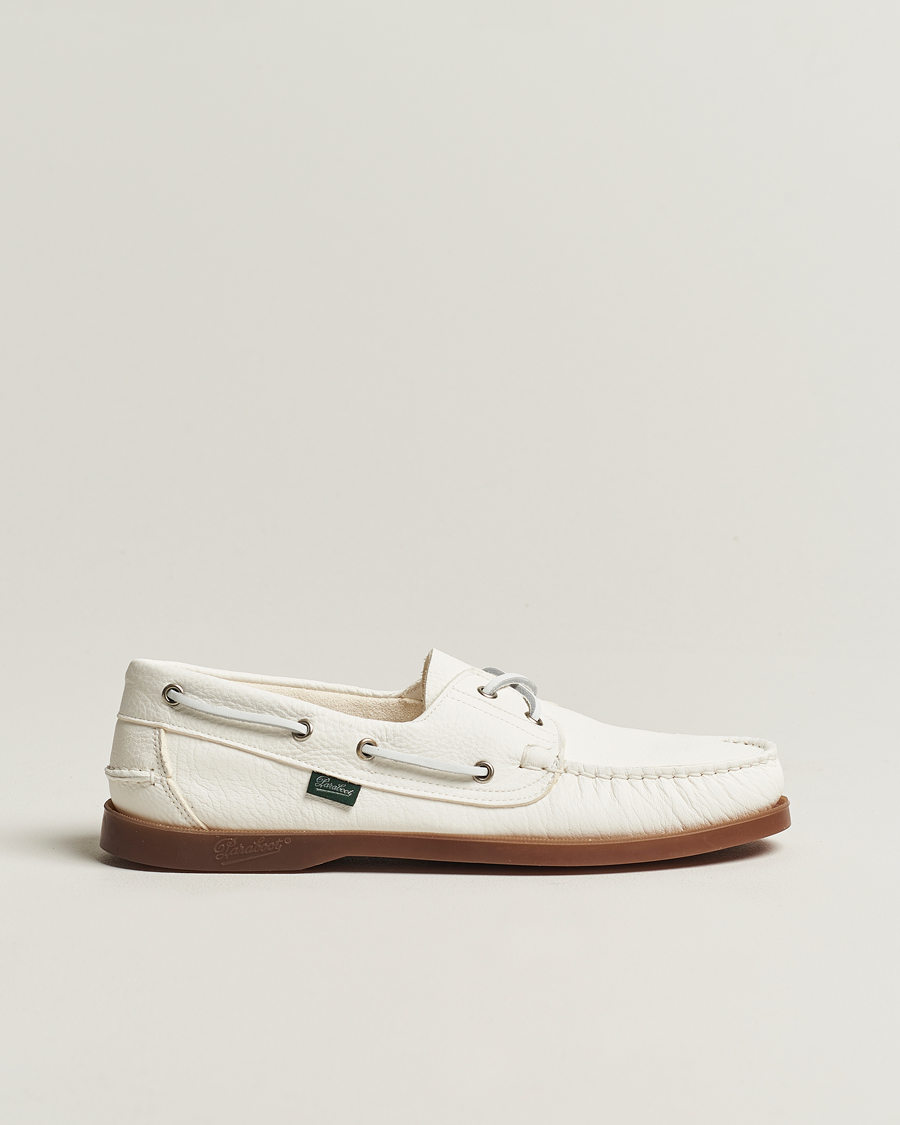 Herren | Paraboot Barth Boat Shoe White Deerskin | Paraboot | Barth Boat Shoe White Deerskin