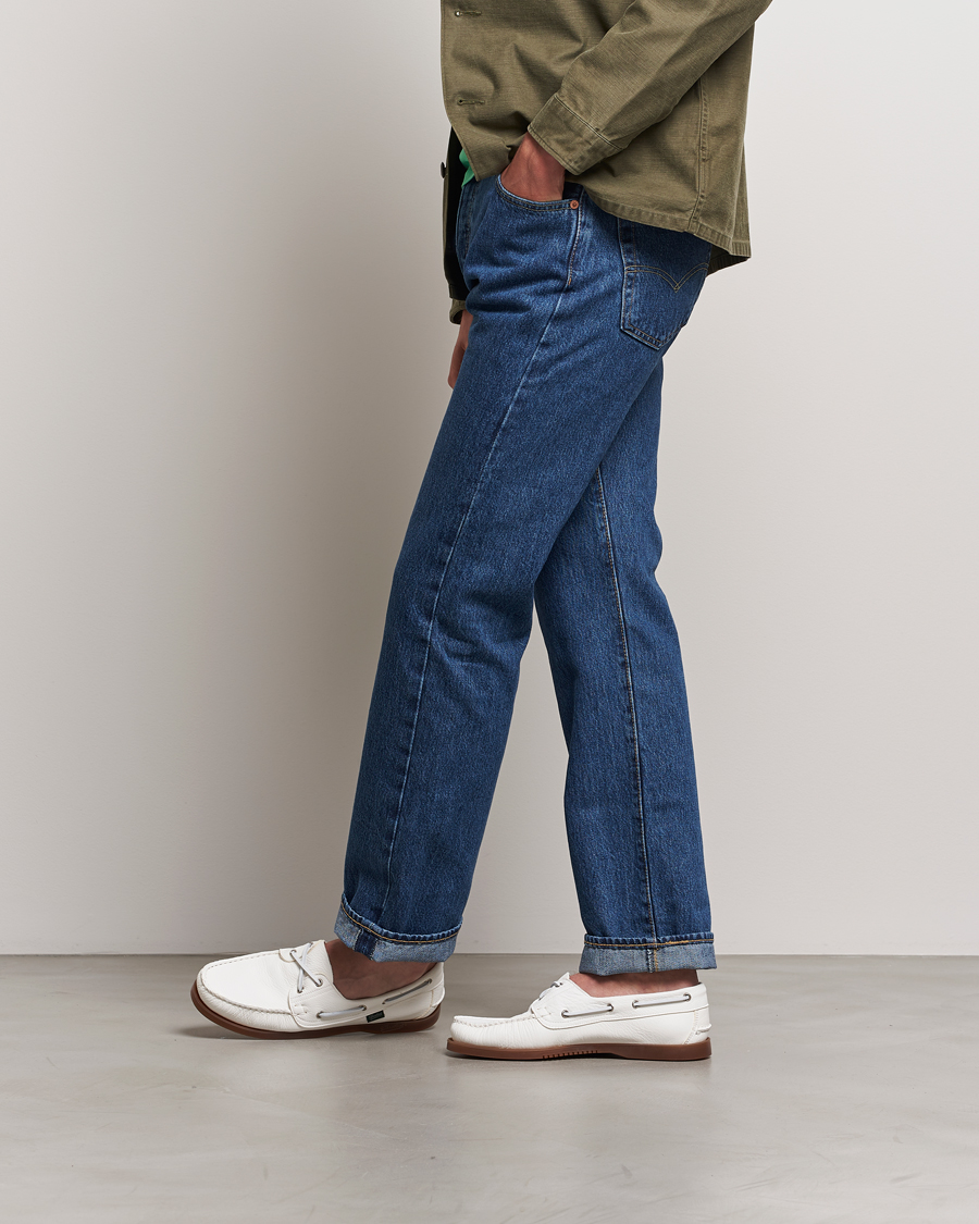 Herren | Paraboot Barth Boat Shoe White Deerskin | Paraboot | Barth Boat Shoe White Deerskin