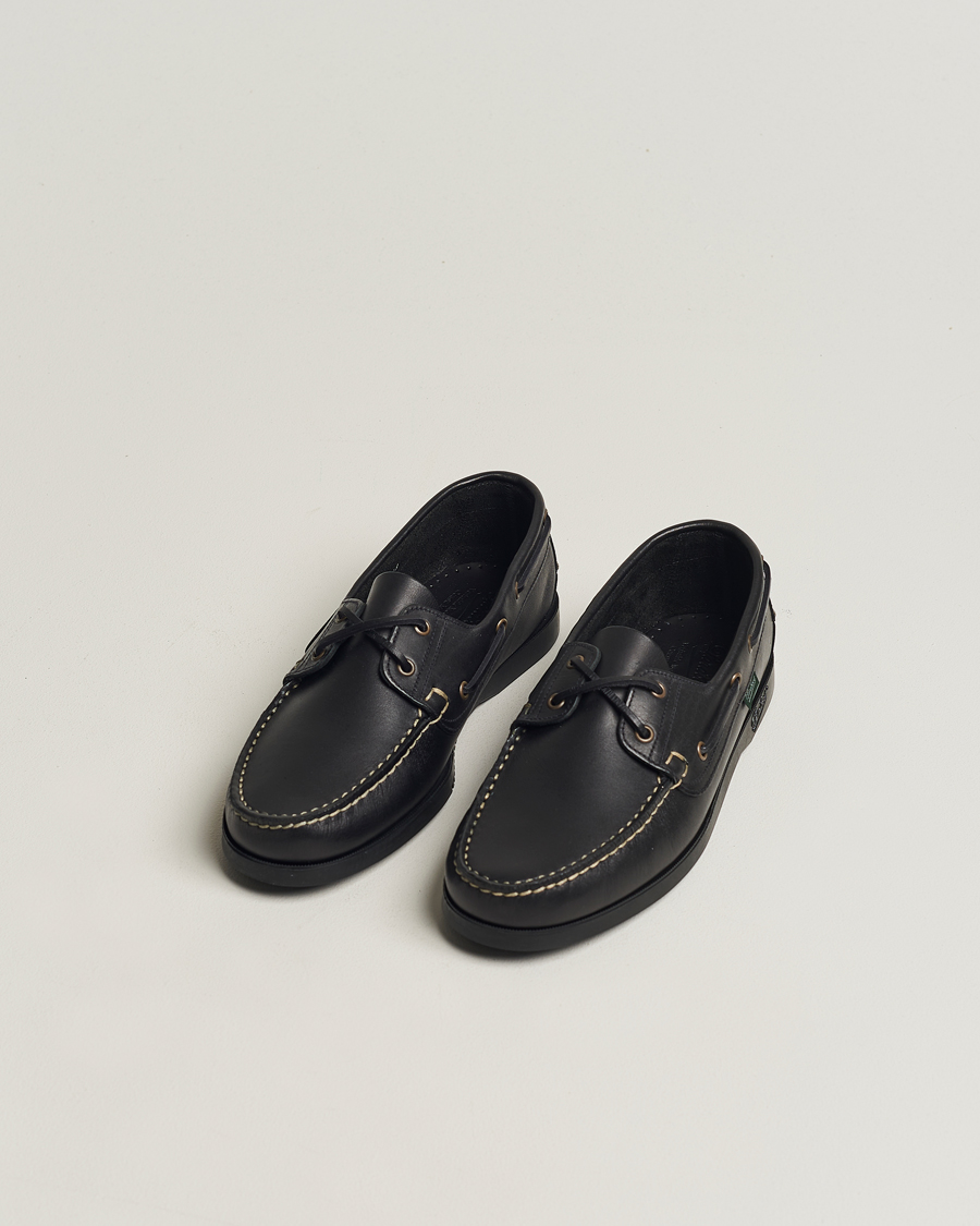 Men |  | Paraboot | Barth Boat Shoe Black