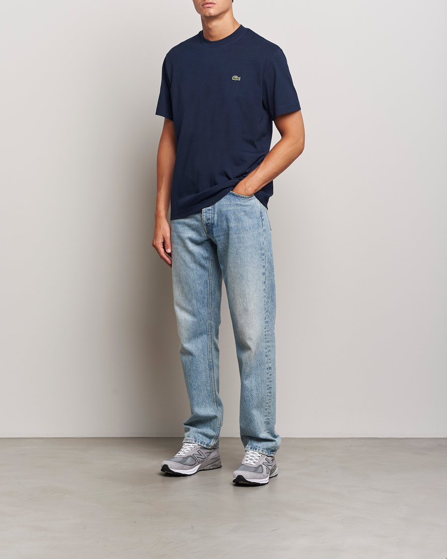 Herren | T-Shirts | Lacoste | Crew Neck T-Shirt Navy Blue
