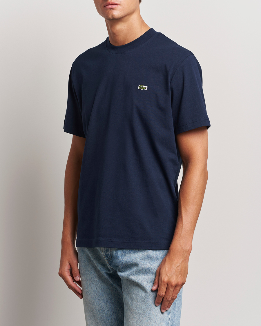 Herren | T-Shirts | Lacoste | Crew Neck T-Shirt Navy Blue