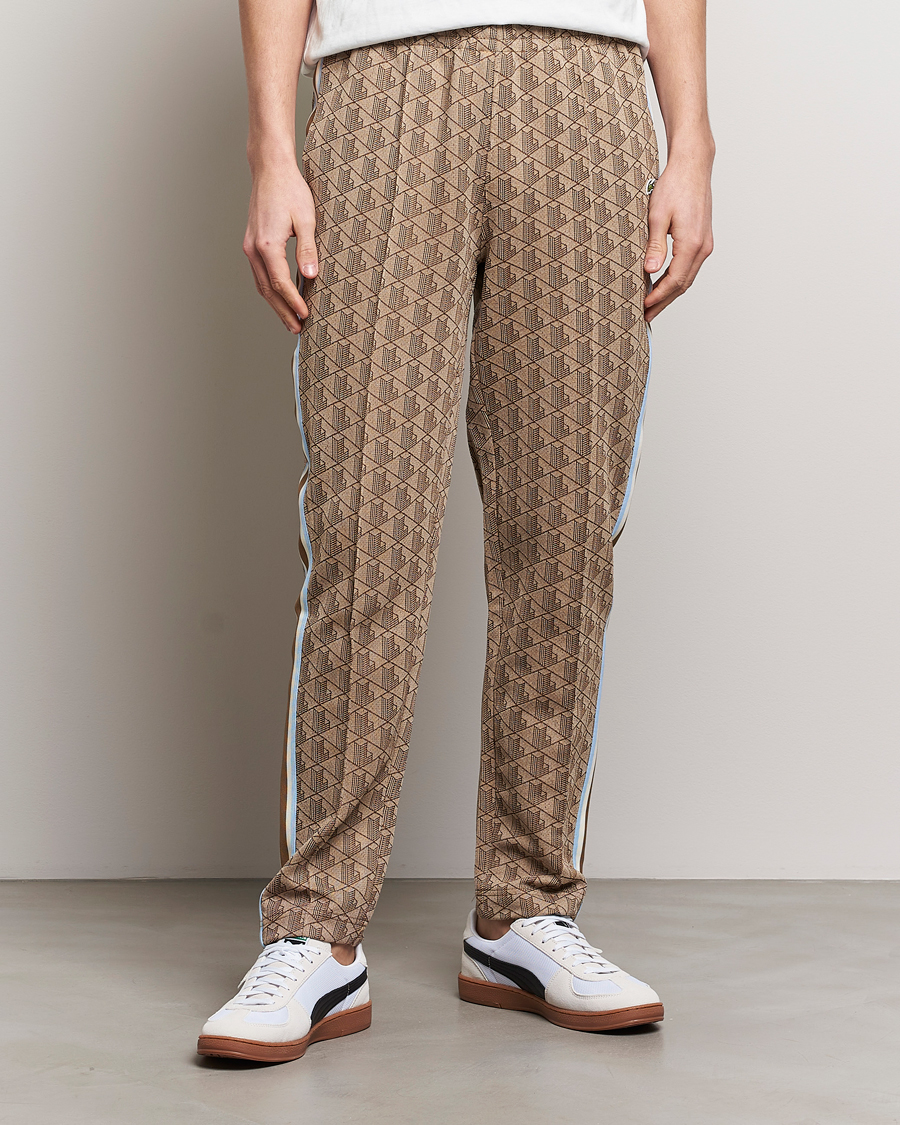 Herr |  | Lacoste | Monogram Tracksuit Pants Croissant/Cookie