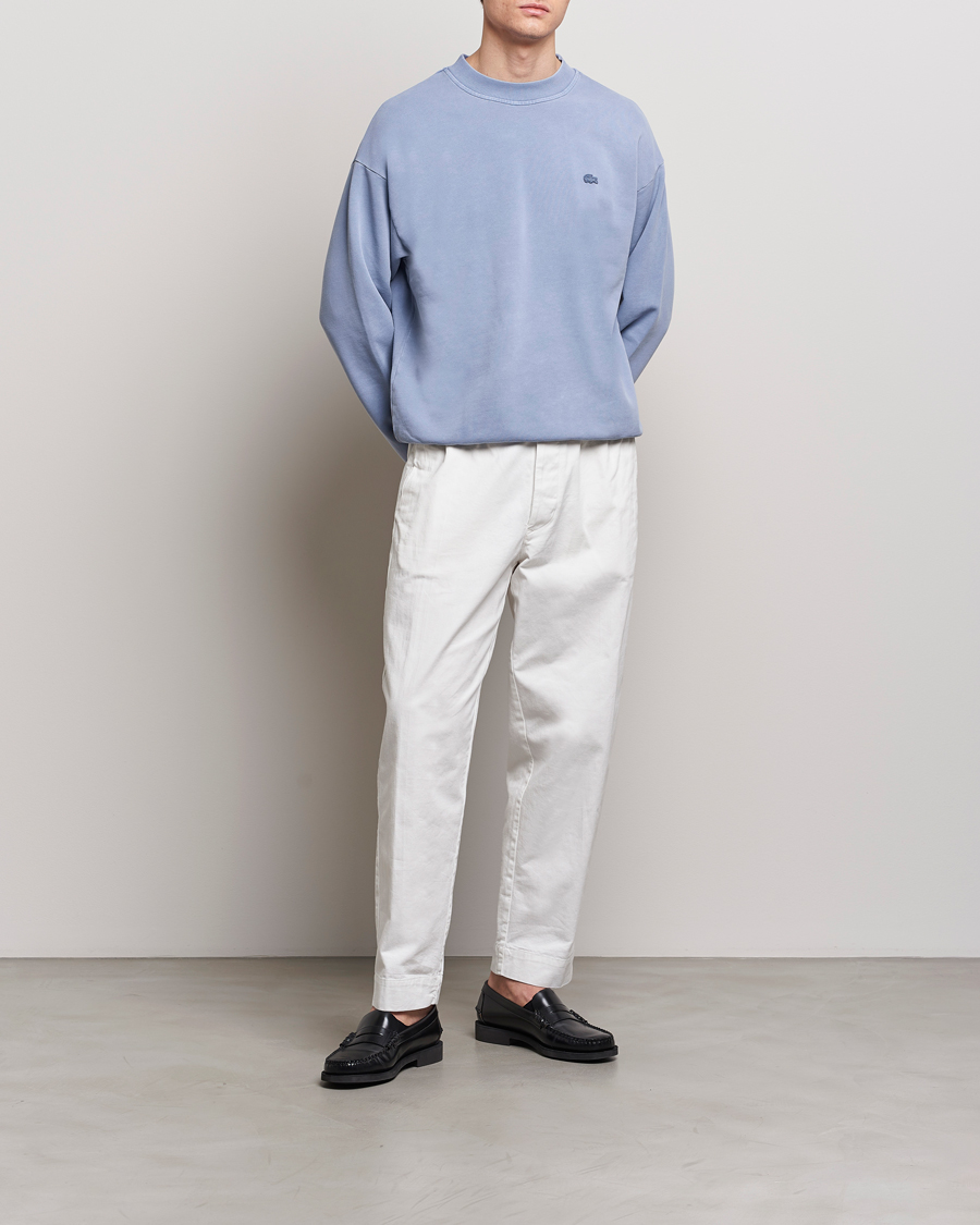 Herren | Pullover | Lacoste | Natural Dyed Crew Neck Sweatshirt Stonewash