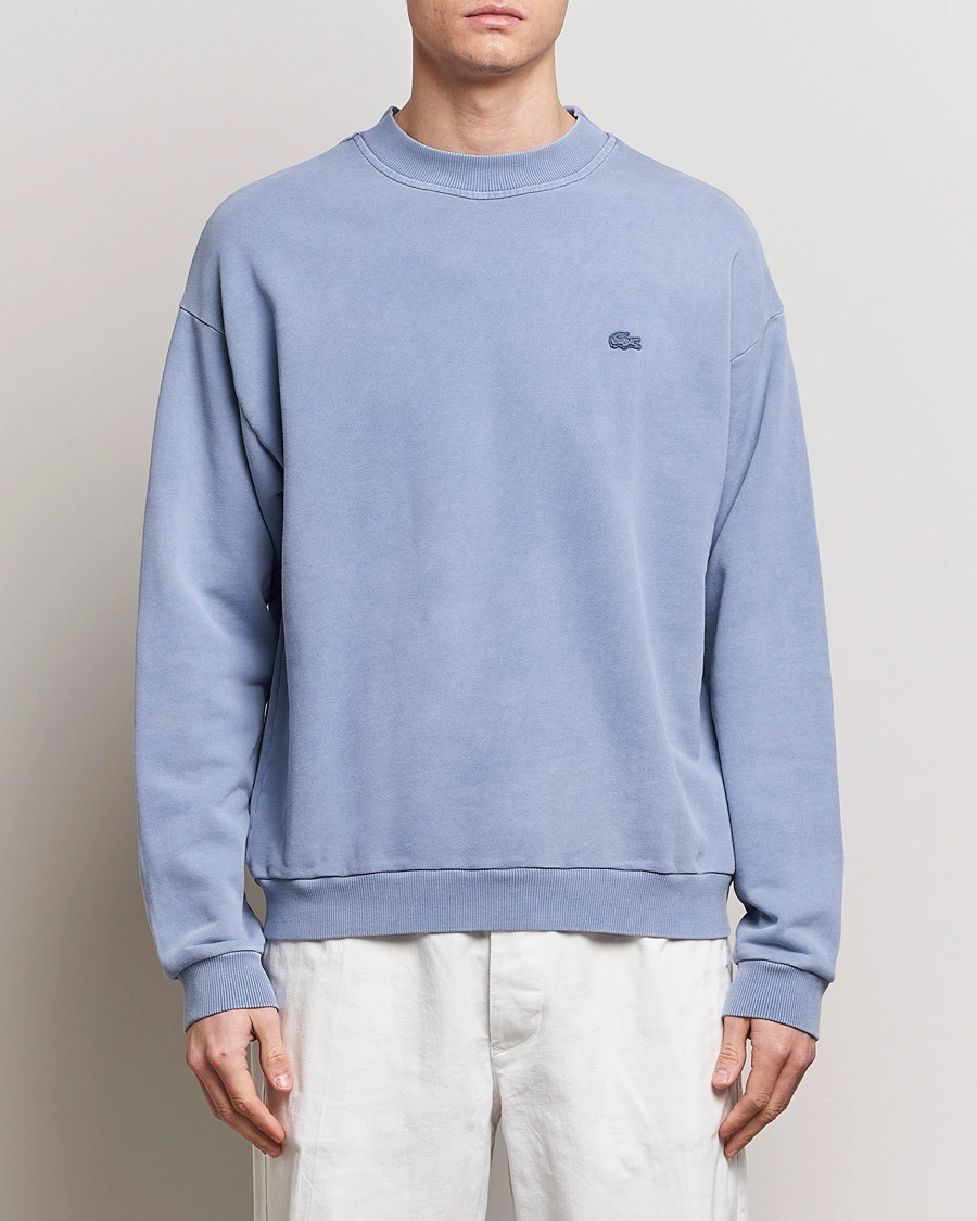 Herren | Sweatshirts | Lacoste | Natural Dyed Crew Neck Sweatshirt Stonewash