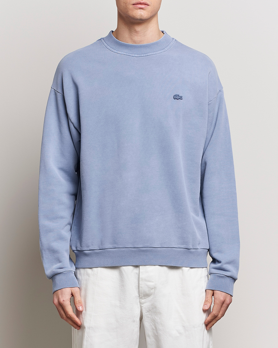 Herren |  | Lacoste | Natural Dyed Crew Neck Sweatshirt Stonewash