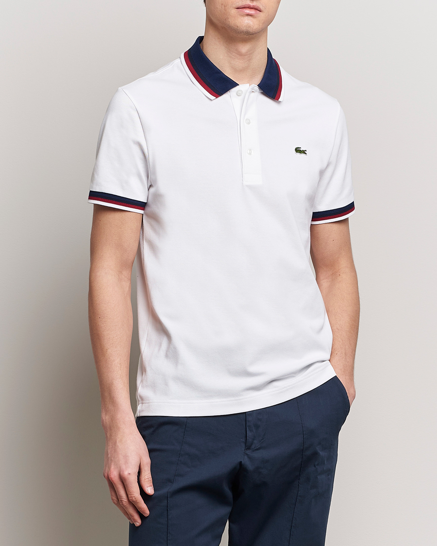 Men |  | Lacoste | Regular Fit Tipped Polo White
