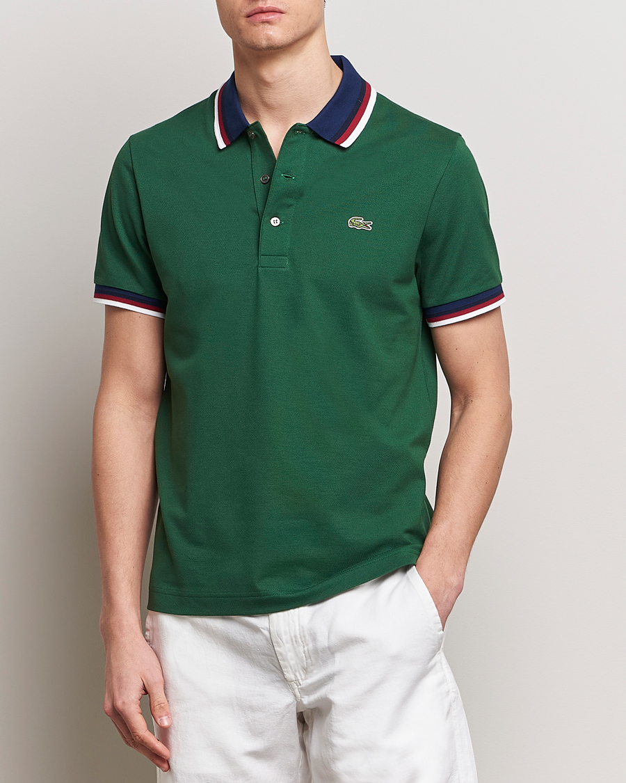 Herr | Kläder | Lacoste | Regular Fit Tipped Polo Green