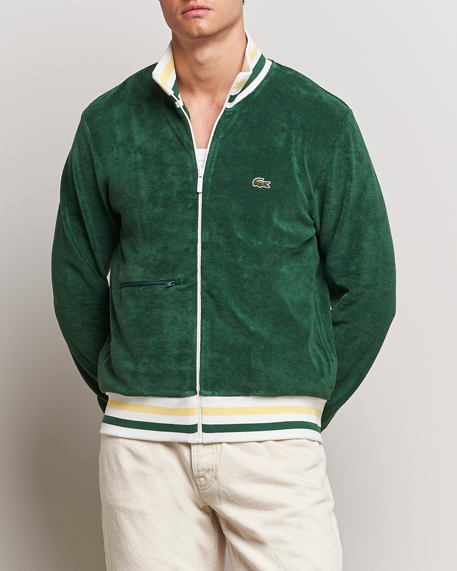 Herre | Tøj | Lacoste | Terry Full Zip Sweatshirt Green