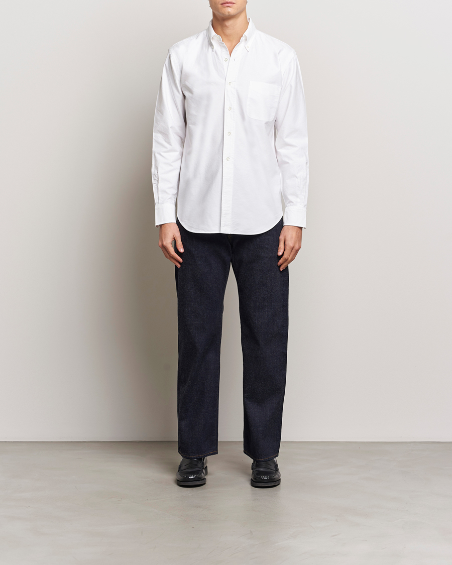 Herren | Hemden | Kamakura Shirts | Vintage Ivy Oxford Button Down Shirt White