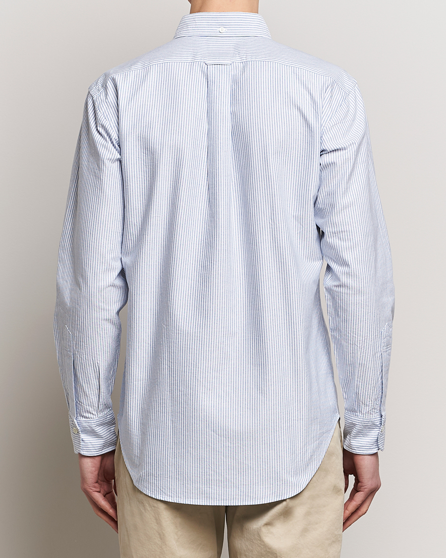 Herren | Hemden | Kamakura Shirts | Vintage Ivy Oxford Button Down Shirt Blue Stripe